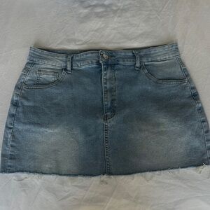Denim Mini Skirt